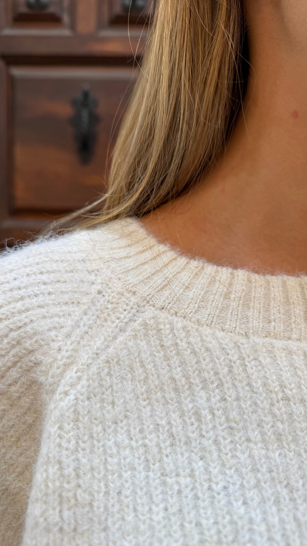 Jersey Detalle Escote Espalda Blanco