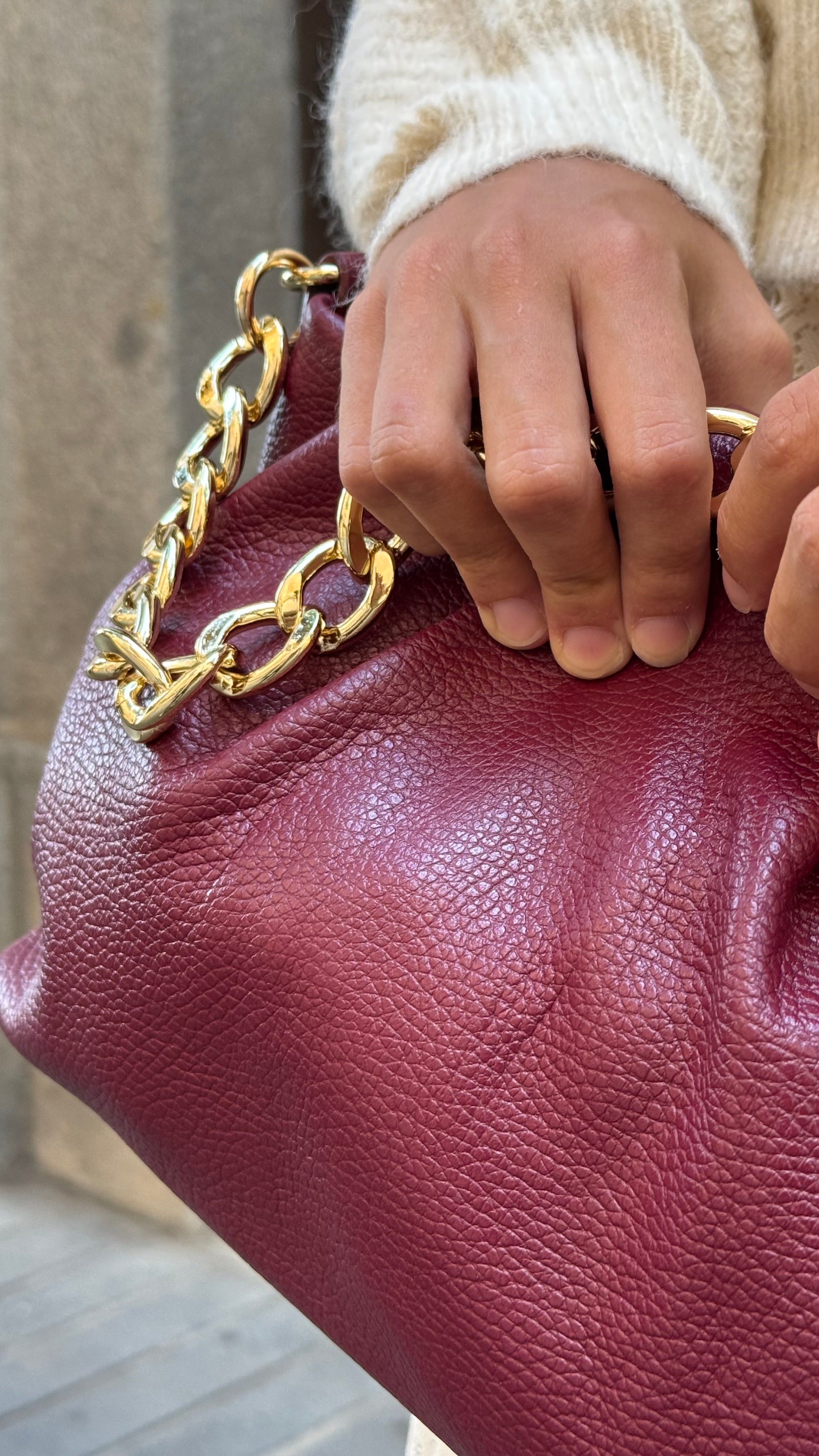 Cartera Bolonia Burdeos